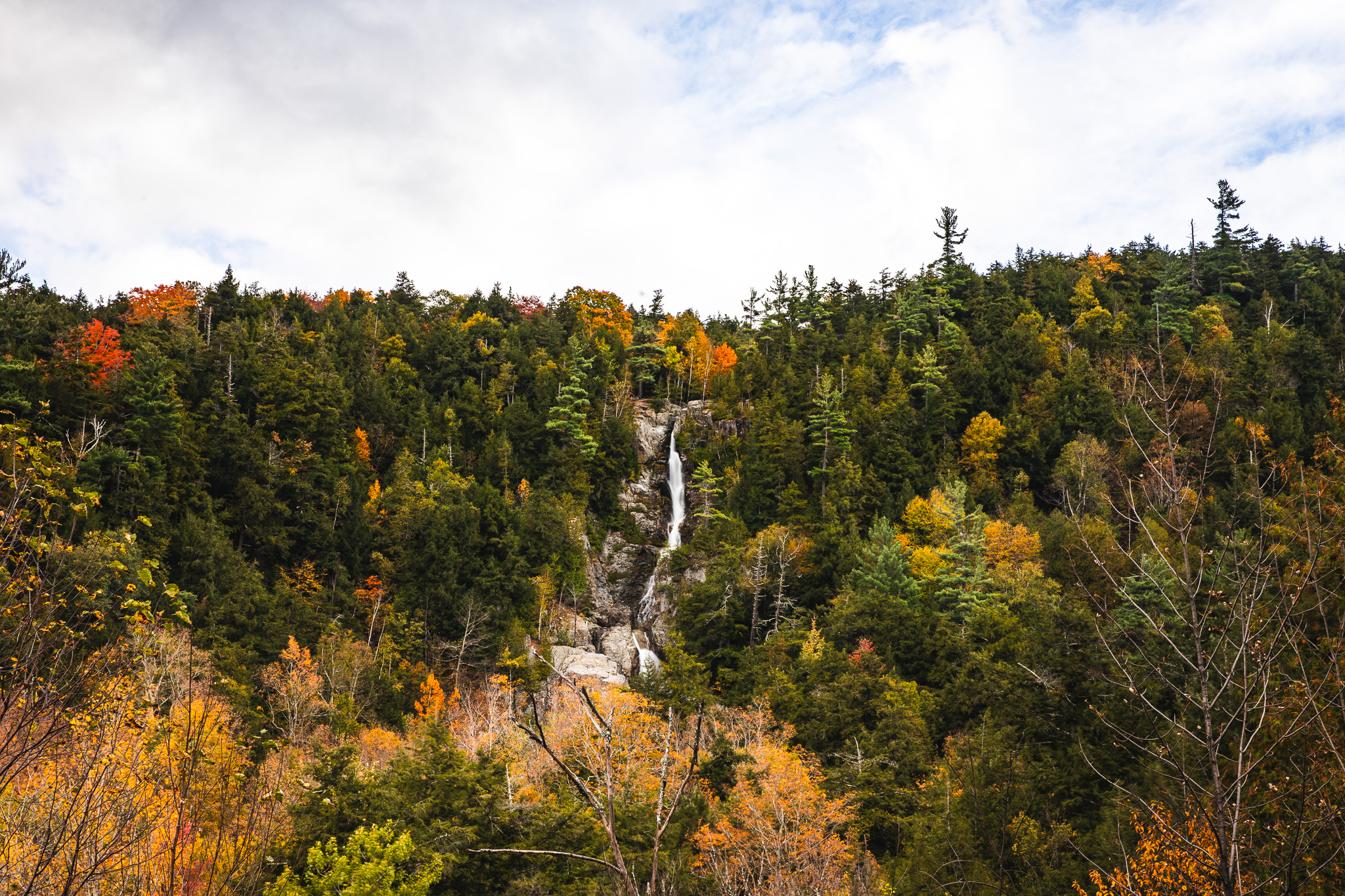 Roaring Brook Falls fall foliage