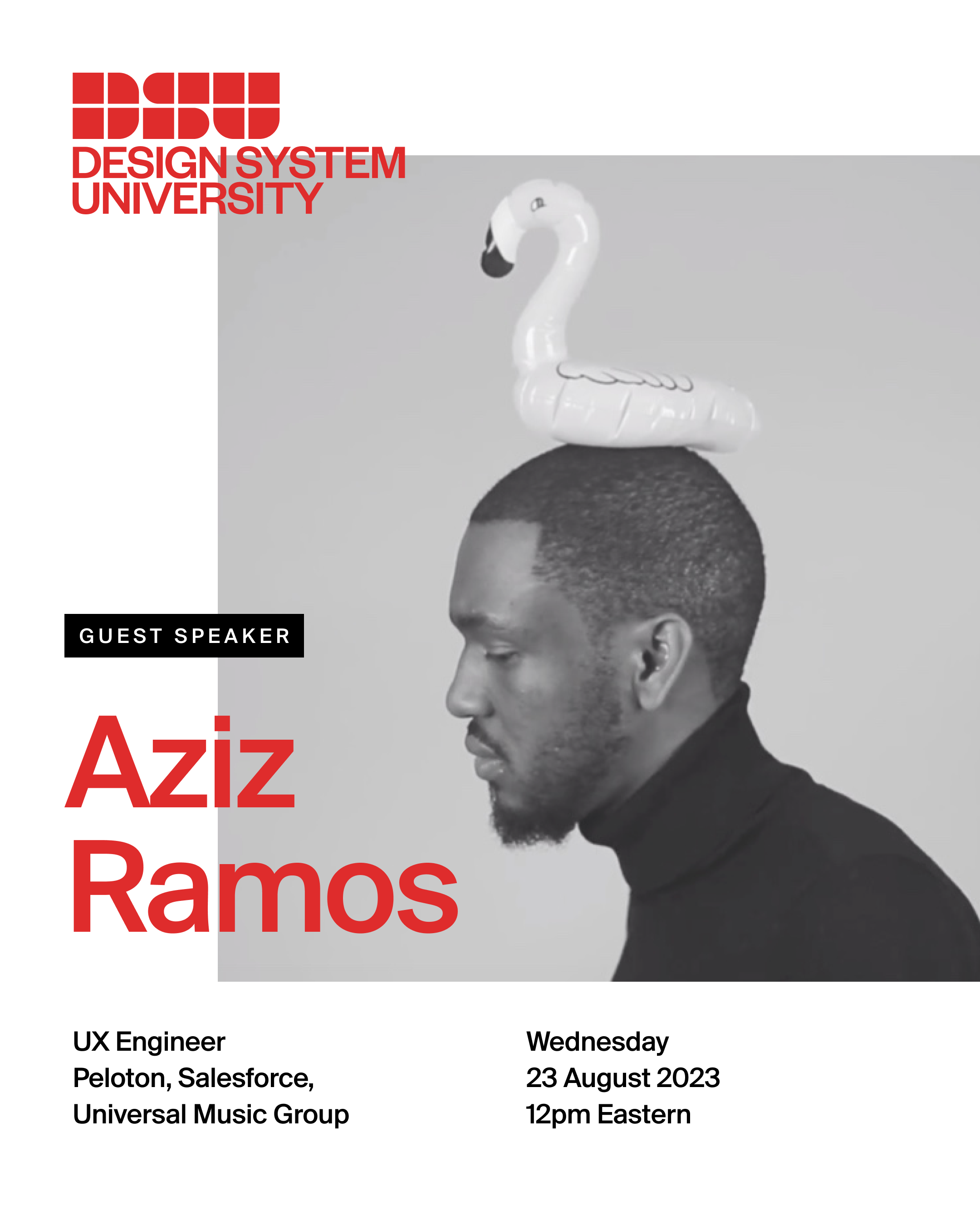 Instagram post for “Guest speaker Aziz Ramos” event