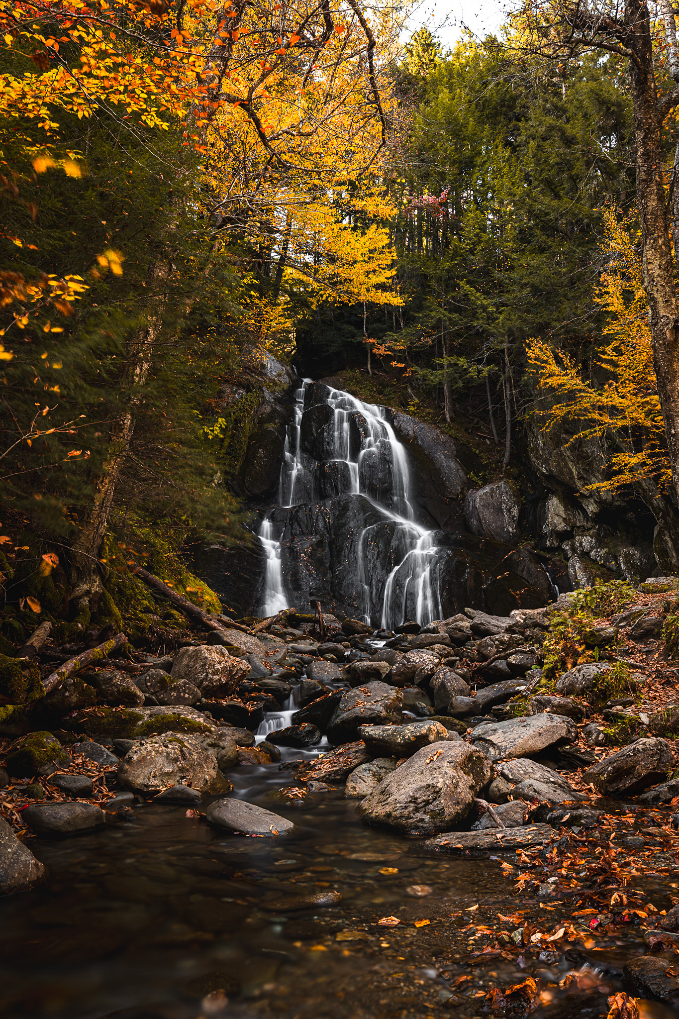 Long exposure of the Granville Moss Glen Falls