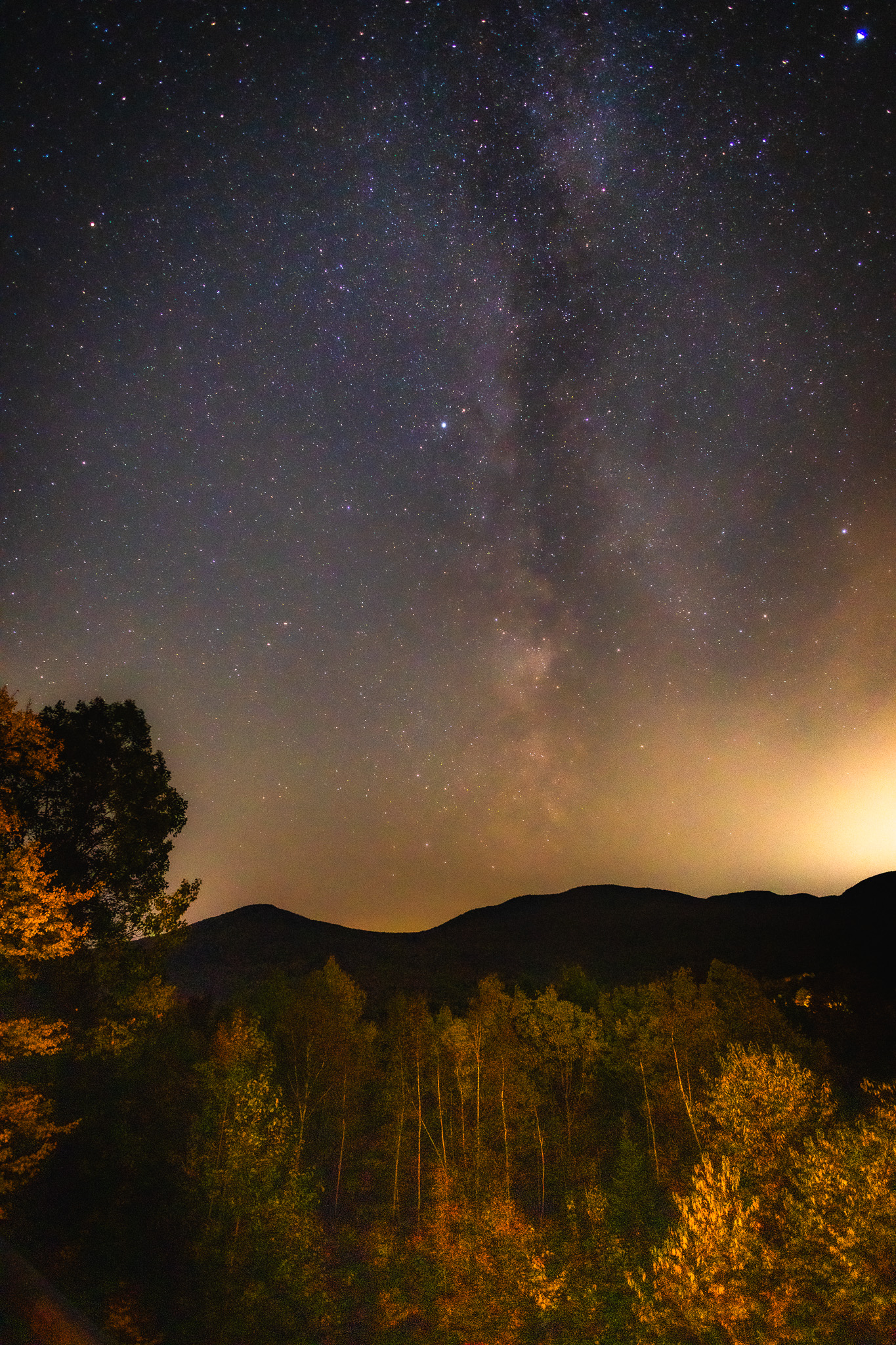 The Milky Way behind Smuggler’s Notch