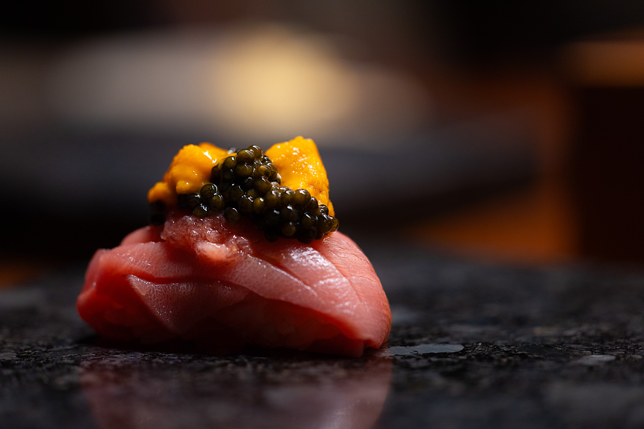 Uni toro with caviar