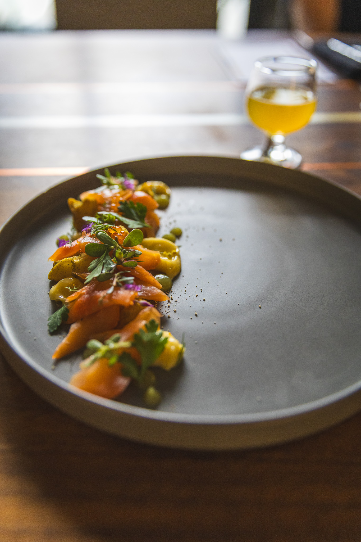Colorful arrangement of vegetables