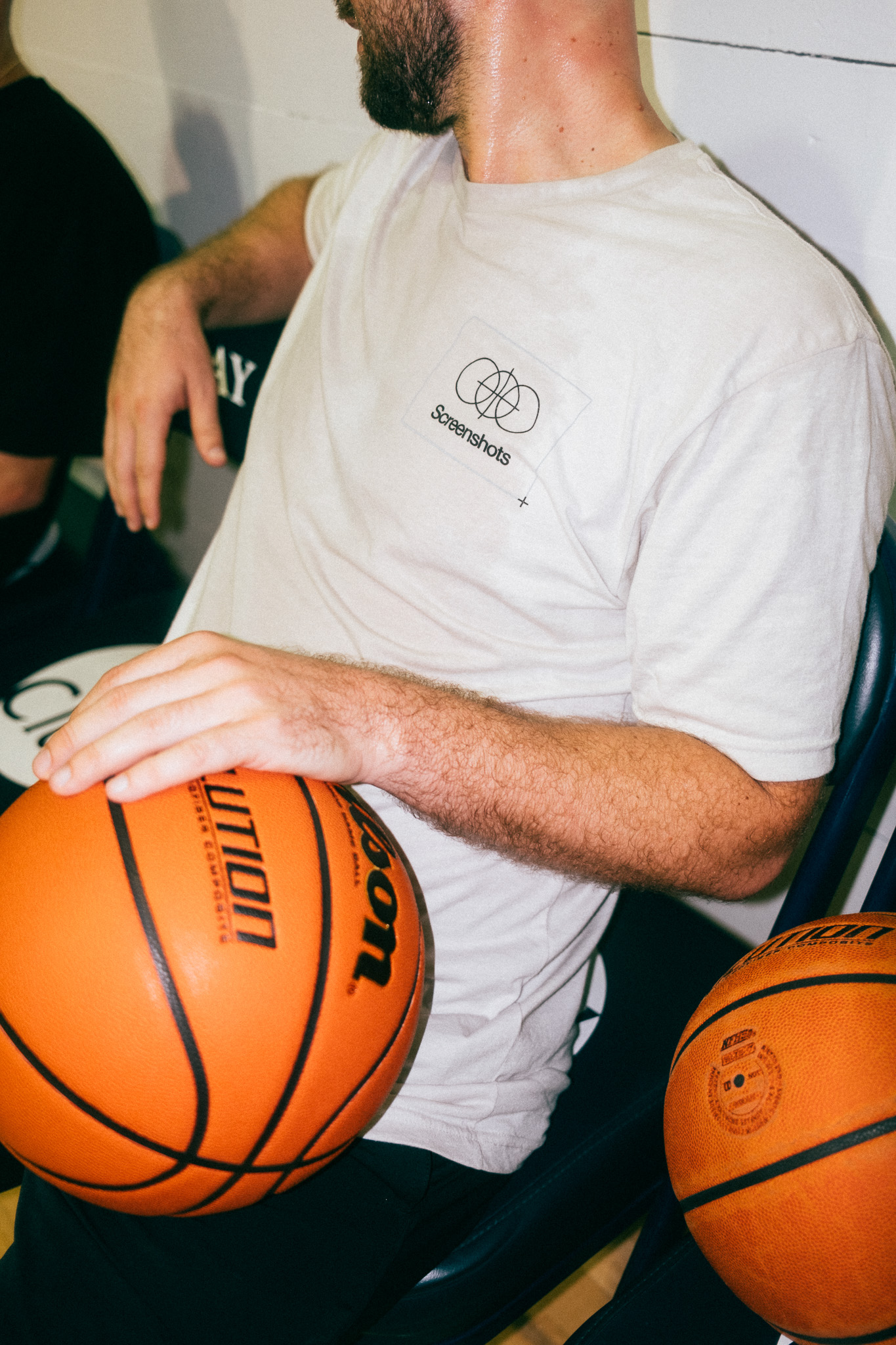Nick Pattison holding a basketball