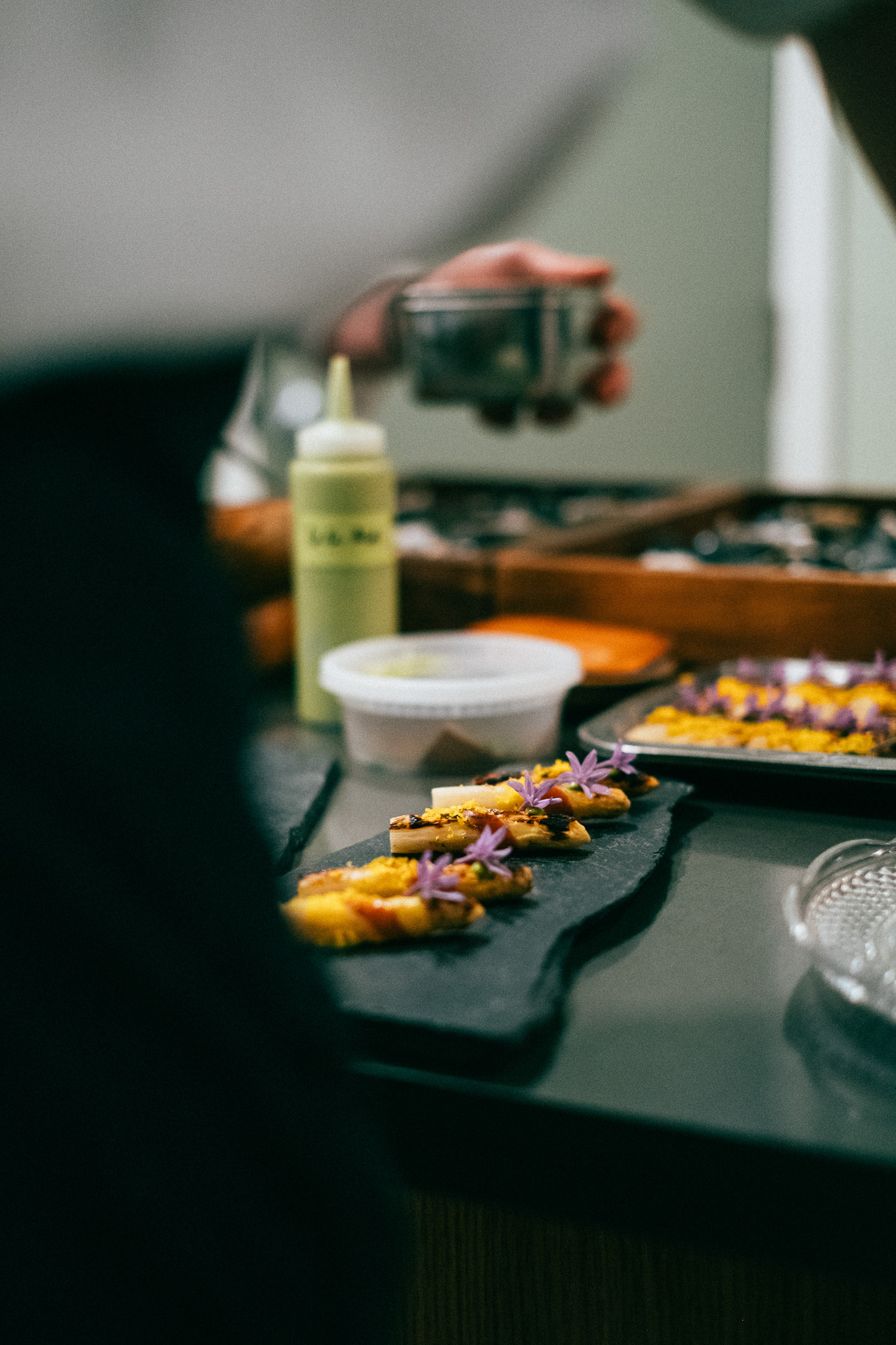 Plating finger foods
