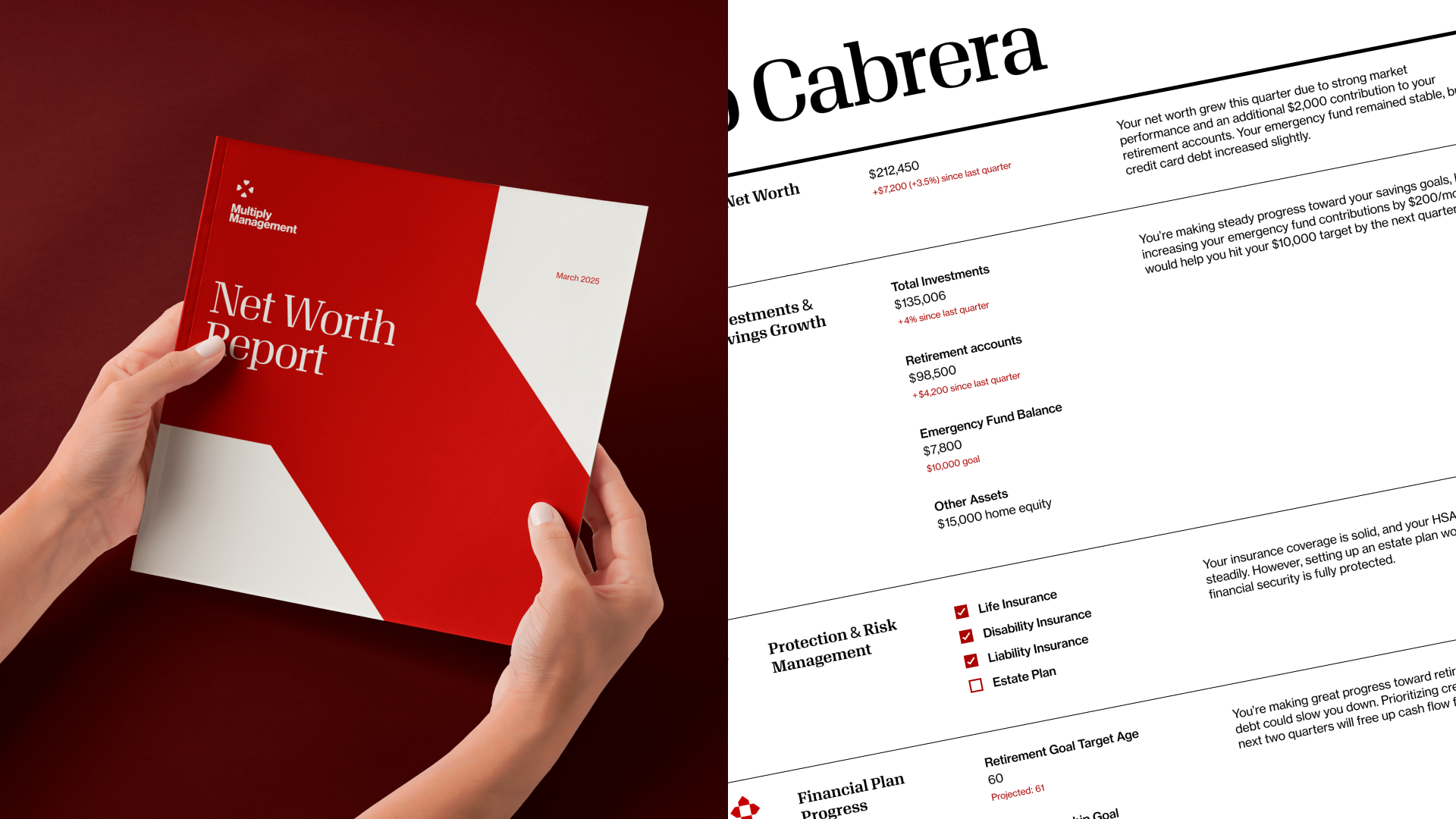 Multiply Management print collateral