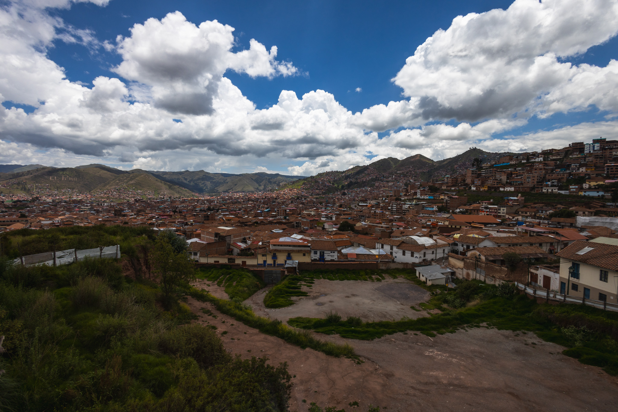 The view from our hotel in Cusco