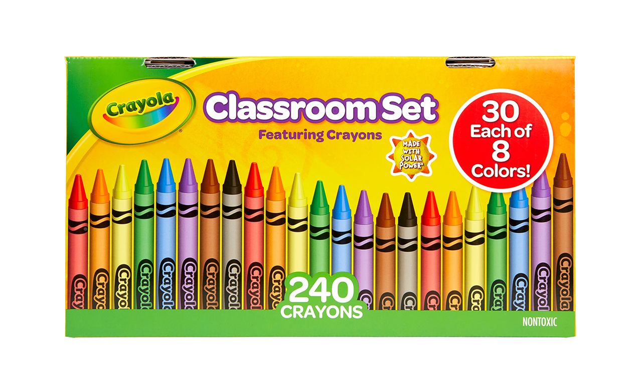 New Crayola packaging featuring Omnes