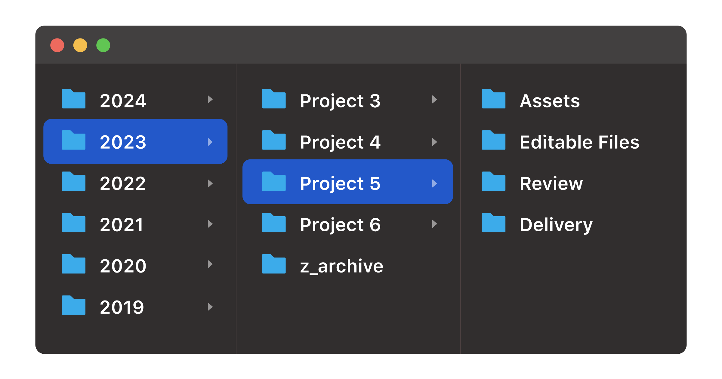 “The File Folder Structure Every Designer Needs,” an article by Dan Mall
